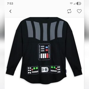 Disney Parks Star Wars Darth Vader Spirit Jersey. size Small